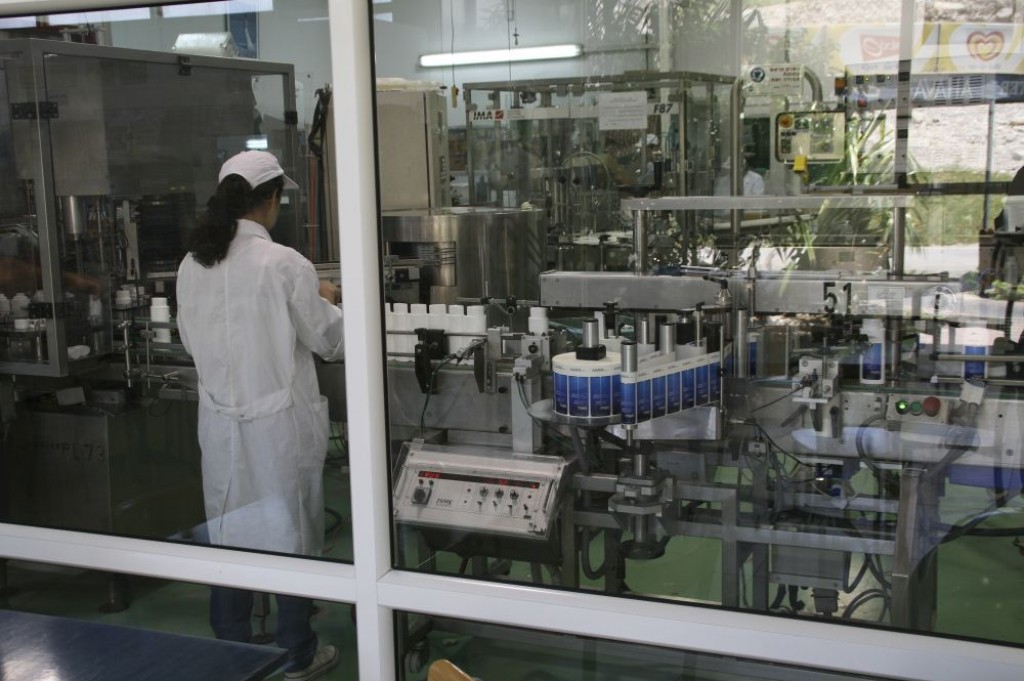We visited the Ahava Factory, where Dead Sea Spa Products are made